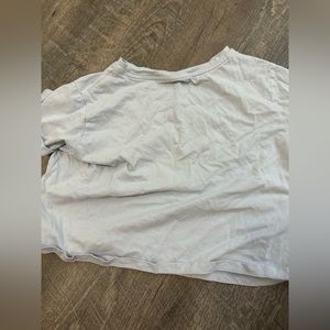 Light blue Joshua Tree cropped baggy shirt